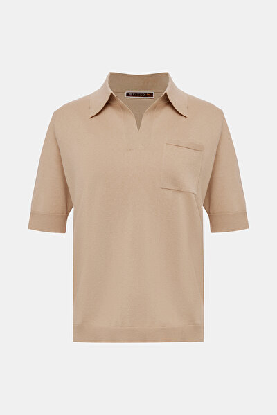 BEIGE POLO NECK TRICOT 3