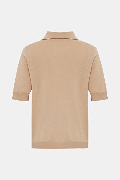 BEIGE POLO NECK TRICOT 4