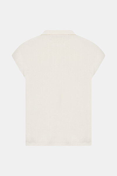 ECRU POLO NECK TRICOT 5