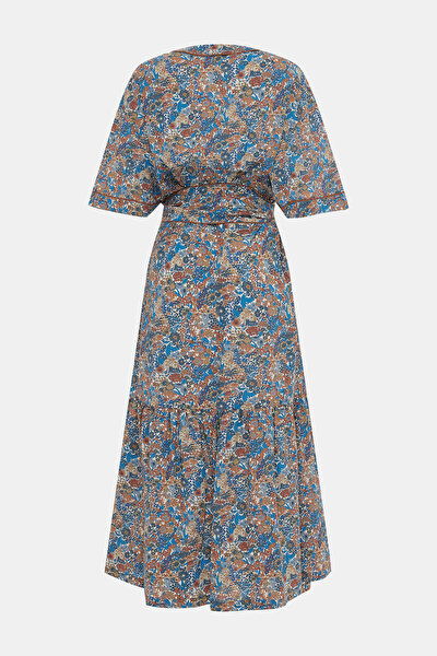 MULTICOLOR 3/4 SLEEVES DRESS 4