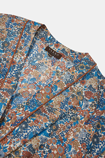 MULTICOLOR 3/4 SLEEVES DRESS 5