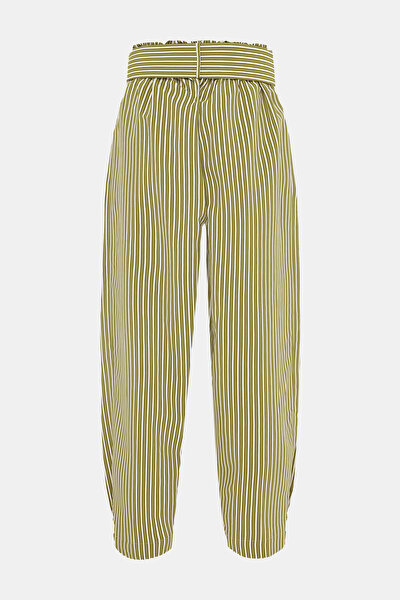 ECRU STRIPED TROUSERS 4