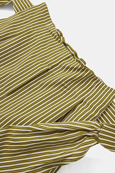 ECRU STRIPED TROUSERS 5