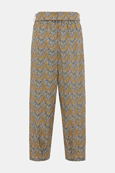 MULTICOLOR FLORAL PATTERN TROUSERS 4