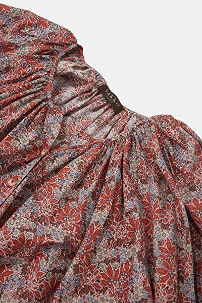 MULTICOLOR 3/4 SLEEVES DRESS 3