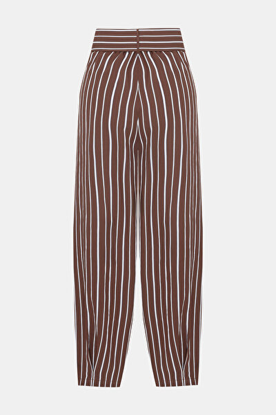 ECRU STRIPED TROUSERS 4