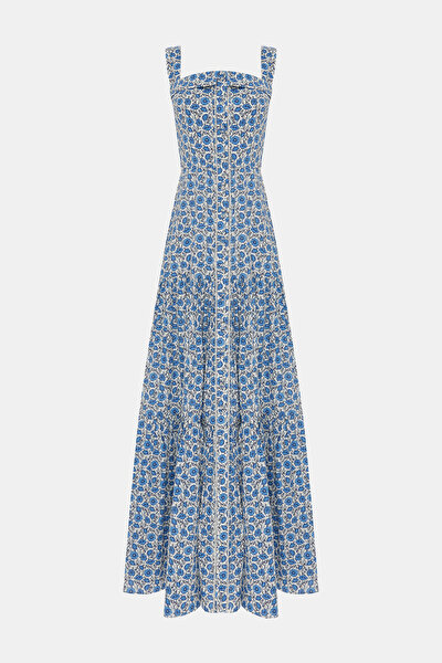 MULTICOLOR SLEEVELESS SUSPENDER DRESS 3