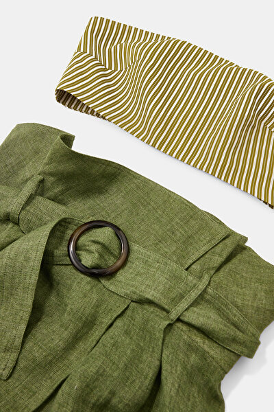 DARK GREEN BLOUSE-SKIRT 5