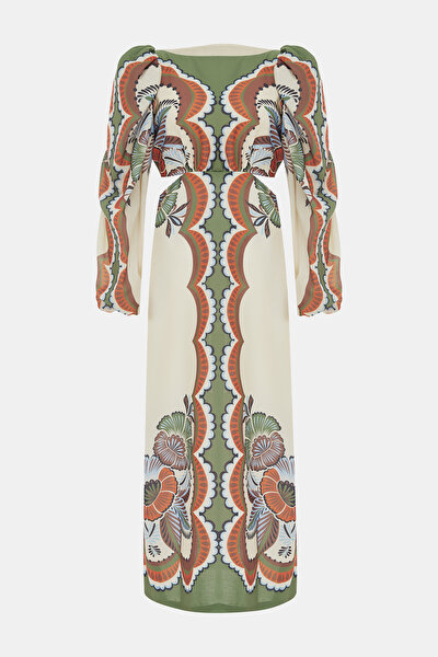 MULTICOLOR LONG SLEEVE DRESS 3