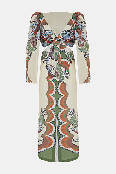 MULTICOLOR LONG SLEEVE DRESS 4