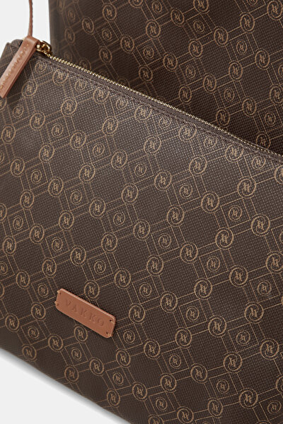 CAMEL MONOGRAM BAG 5