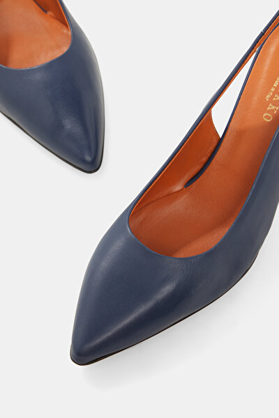NAVY BLUE LEATHER SHOE 4
