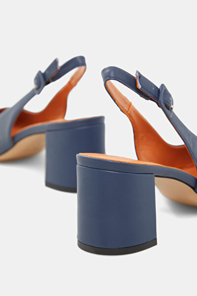 NAVY BLUE LEATHER SHOE 5