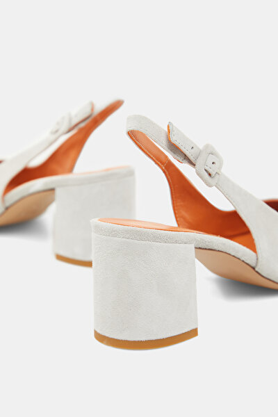 GREY LEATHER SHOE 5