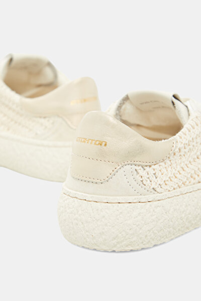 ECRU LEATHER SHOE 5