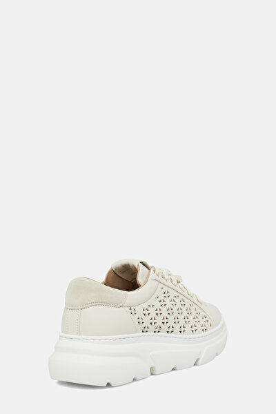 ECRU LEATHER SHOE 3