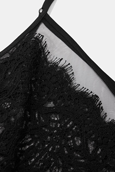 BLACK V NECK SLEEVELESS BLOUSE 8