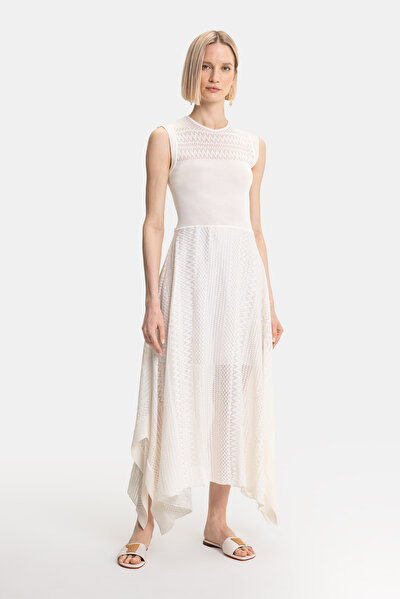 ECRU SLEEVELESS DRESS 5