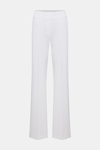 WHITE WIDE LEG TROUSERS 4