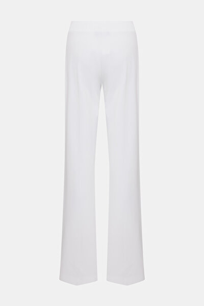 WHITE WIDE LEG TROUSERS 5