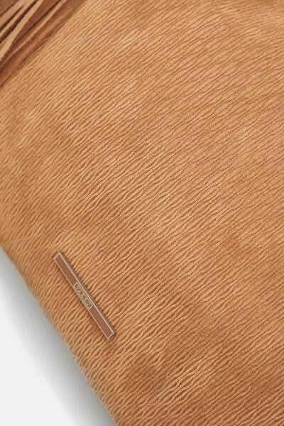 TAN MONOGRAM LEATHER BAG 4