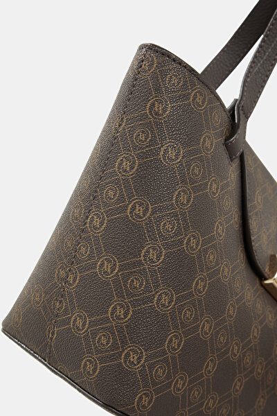 BEIGE MONOGRAM BAG 5