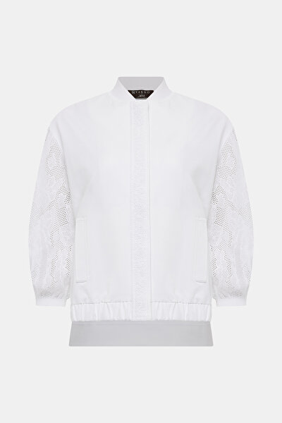 WHITE BASIC / ROUND NECKLINE SWEATSHIRT 9