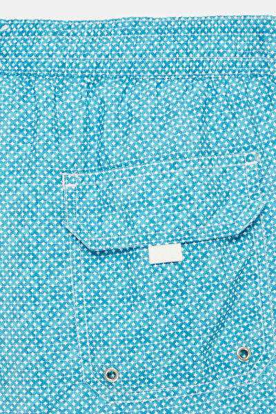 WHITE MICRO PATTERNED SWIMSUIT 3