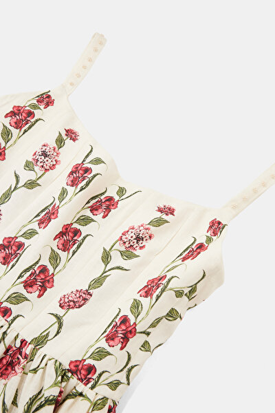 MULTİCOLOR FLORAL PATTERN MİNİ DRESS 3