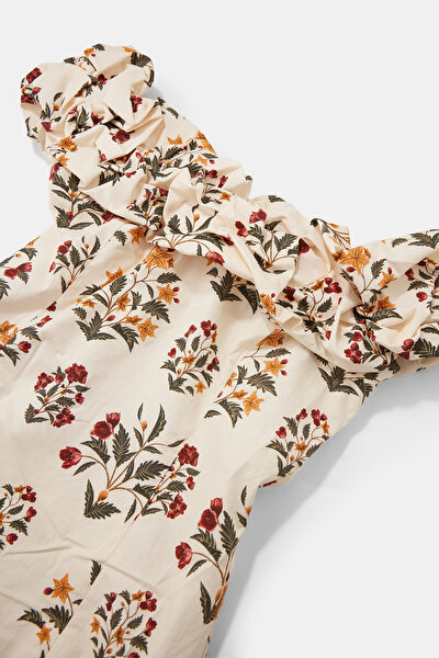 MULTICOLOR FLORAL PATTERN MINI DRESS 3