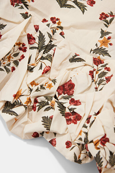 MULTICOLOR FLORAL PATTERN MINI DRESS 4