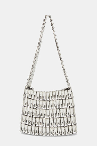 SILVER TEXTURED BAG 3