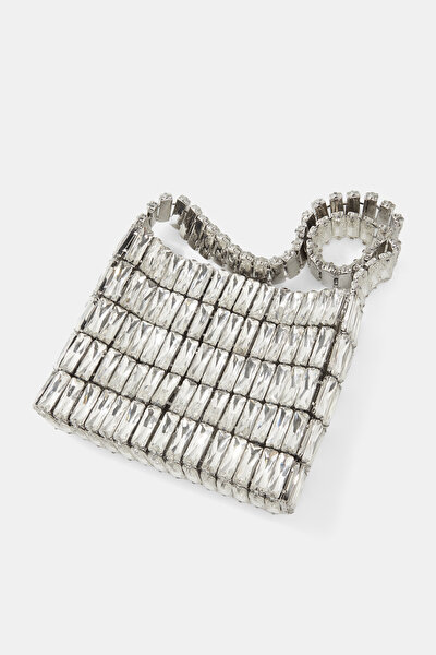 SILVER TEXTURED BAG 4