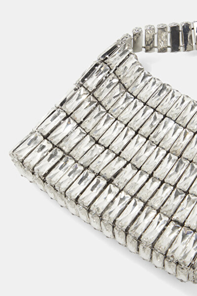 SILVER TEXTURED BAG 5