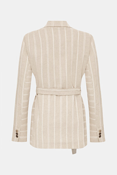 ECRU SURPLICE NECKLINE (CROSS-OVER NECKLINE) JACKET 8