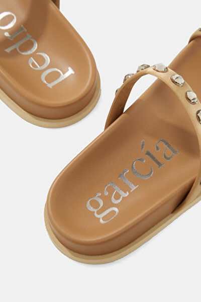 BEIGE JEWELLED SLIPPER 5