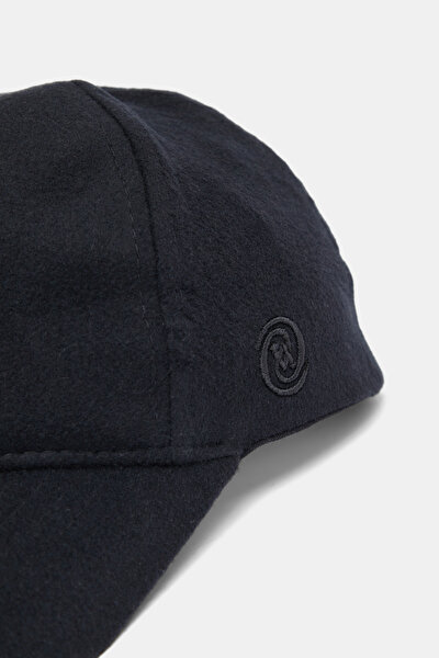 NAVY BLUE PLAIN FLANNEL HAT 3