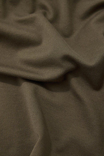 KHAKI POLO NECK SHORT SLEEVE TSHIRT 4
