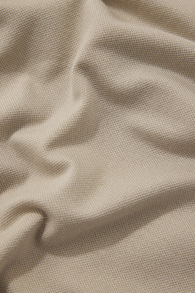 BEIGE POLO NECK SHORT SLEEVE TSHIRT 4