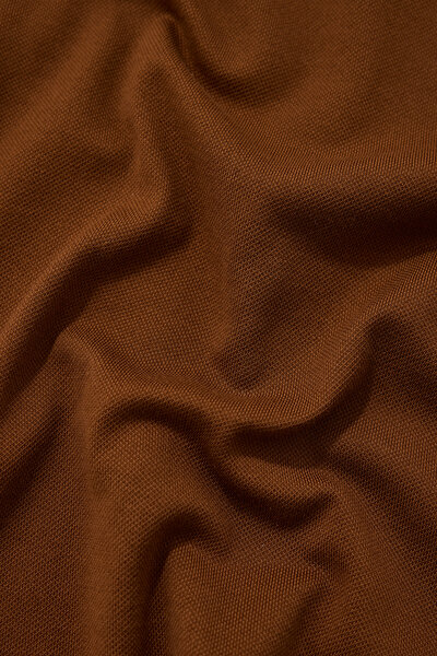 TAN POLO NECK SHORT SLEEVE TSHIRT 4