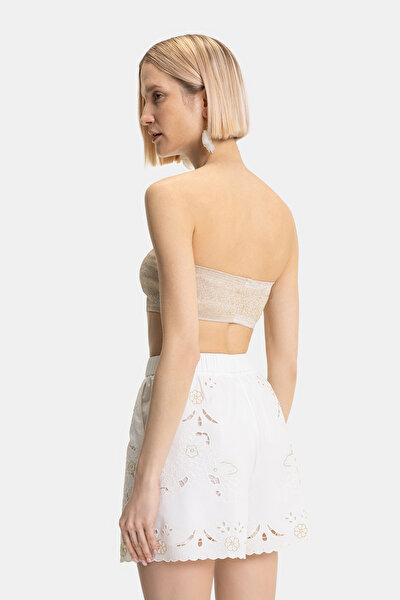 WHITE HIGH WAIST SHORTS 4