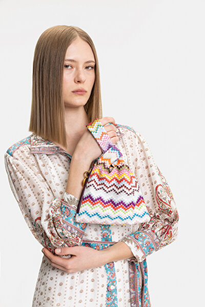 MULTICOLOR 3/4 SLEEVES DRESS 3