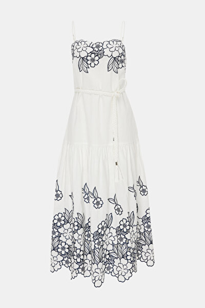 NAVY BLUE SLEEVELESS SUSPENDER DRESS 9