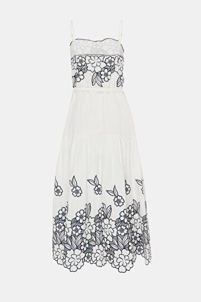 NAVY BLUE SLEEVELESS SUSPENDER DRESS 10