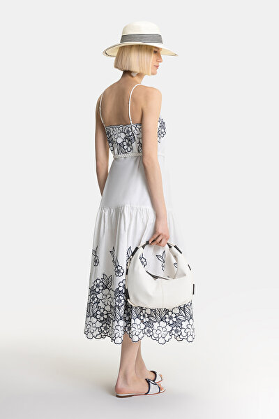 NAVY BLUE SLEEVELESS SUSPENDER DRESS 3