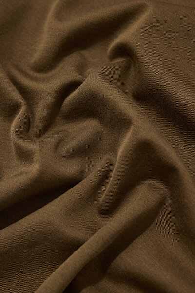 LIGHT BROWN POLO NECK SHORT SLEEVE TSHIRT 9