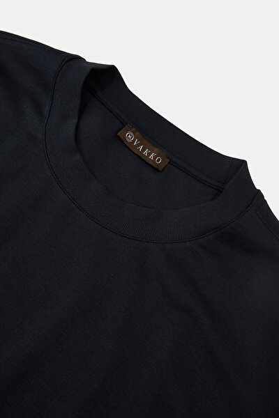 NAVY BLUE BICYCLE COLLAR LONG SLEEVE TSHIRT 3