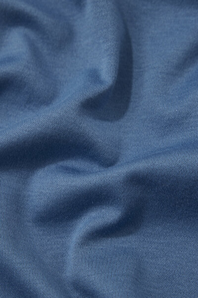INDIGO POLO NECK SHORT SLEEVE TSHIRT 4