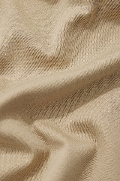 BEIGE POLO NECK SHORT SLEEVE TSHIRT 4