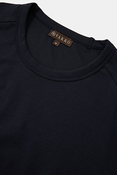 NAVY BLUE BICYCLE COLLAR SHORT SLEEVE TSHIRT 3